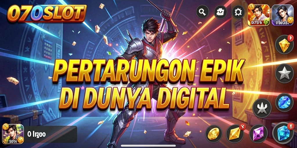 Tangkapan layar game 070SLOT yang menampilkan pertarungan sengit.