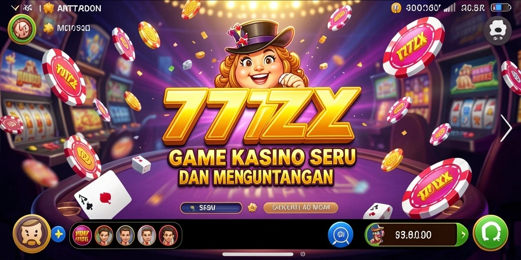 Tampilan menarik dari gameplay Kasino di 777ZX yang penuh warna.