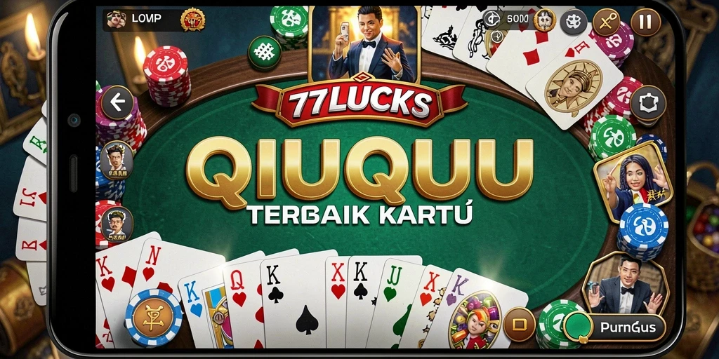 Screenshot gameplay menarik dari 77LUCKS yang menunjukkan aksi QiuQiu.
