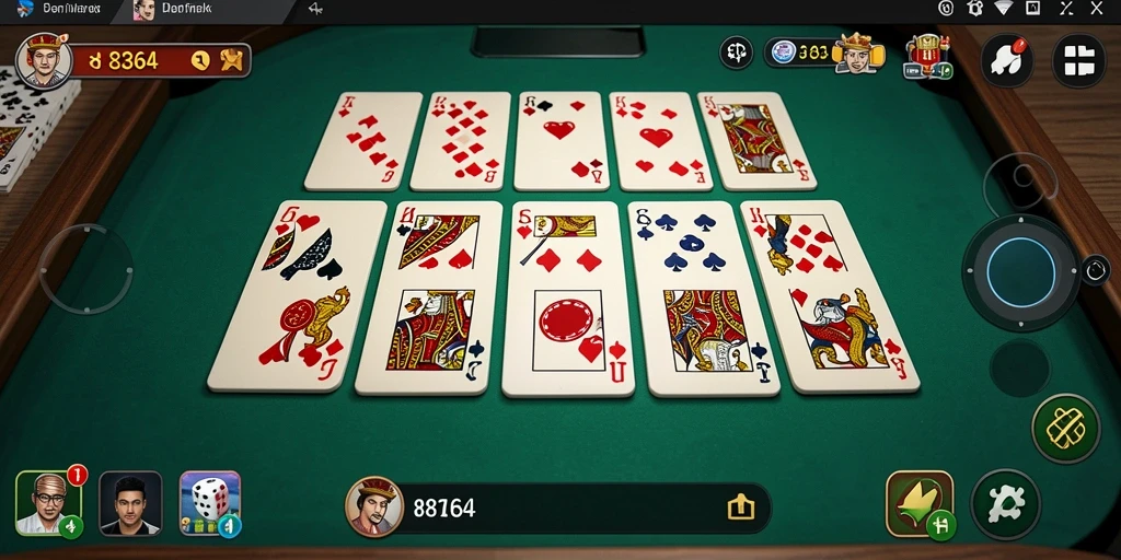 Tampilan seru dari permainan Domino di 8364.