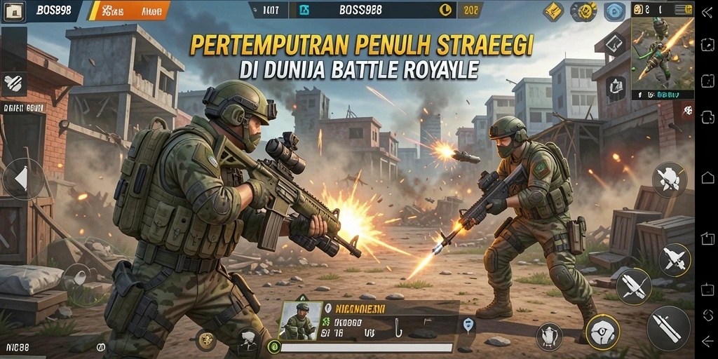 Cuplikan menarik dari gameplay pertarungan di BOS898.