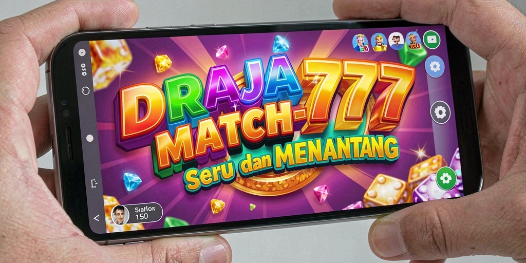 Screenshot DRAJA777 menampilkan gameplay menarik dalam game Match-3.