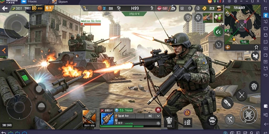 Tampilan gameplay H89 yang memukau dalam pertempuran strategis.