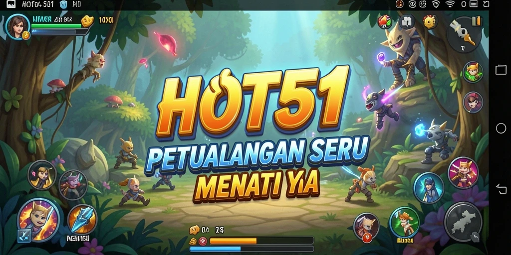 Tangkapan layar HOT51 menunjukkan aksi petualangan seru dan eksplorasi mendalam.