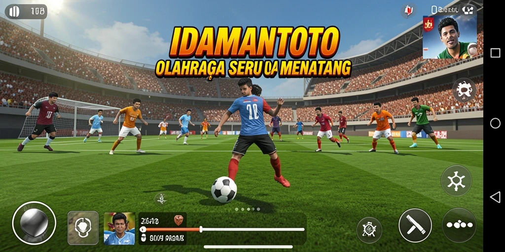 Tampilan gameplay seru dalam IDAMANTOTO saat pertandingan berlangsung.