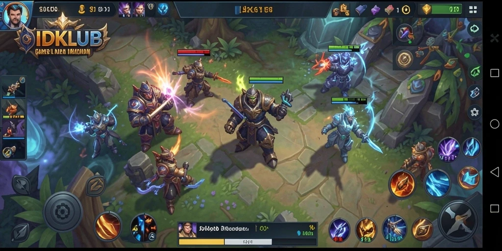 Tampilan menakjubkan dari gameplay IDKLUB dalam pertarungan tim.