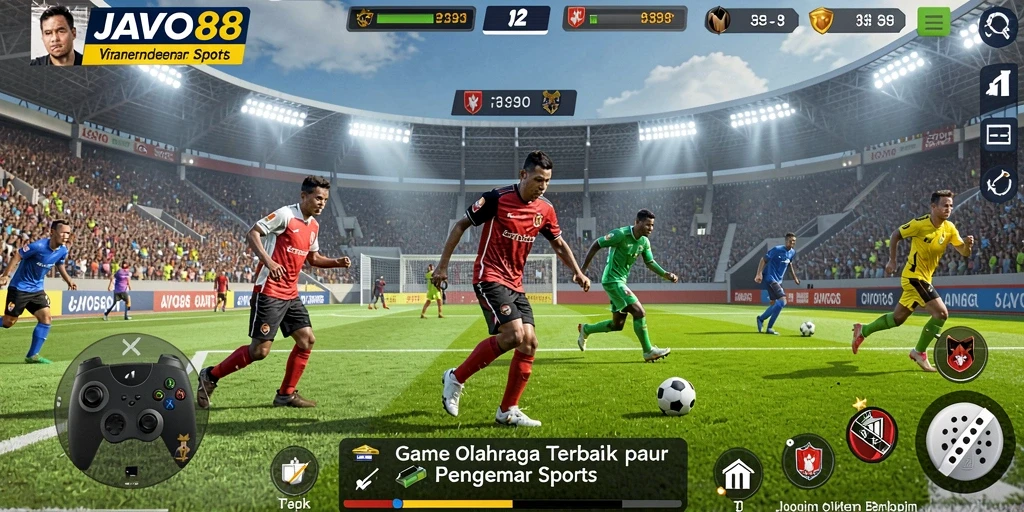 Gameplay mendebarkan JAVO88 dalam aksi olahraga yang seru.
