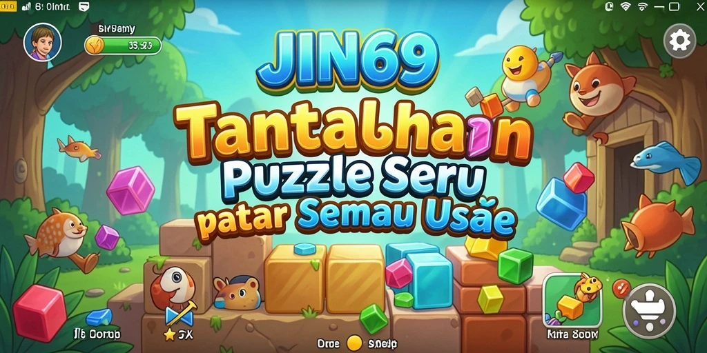 Gameplay JIN69 menampilkan tantangan menyenangkan dalam setiap level.