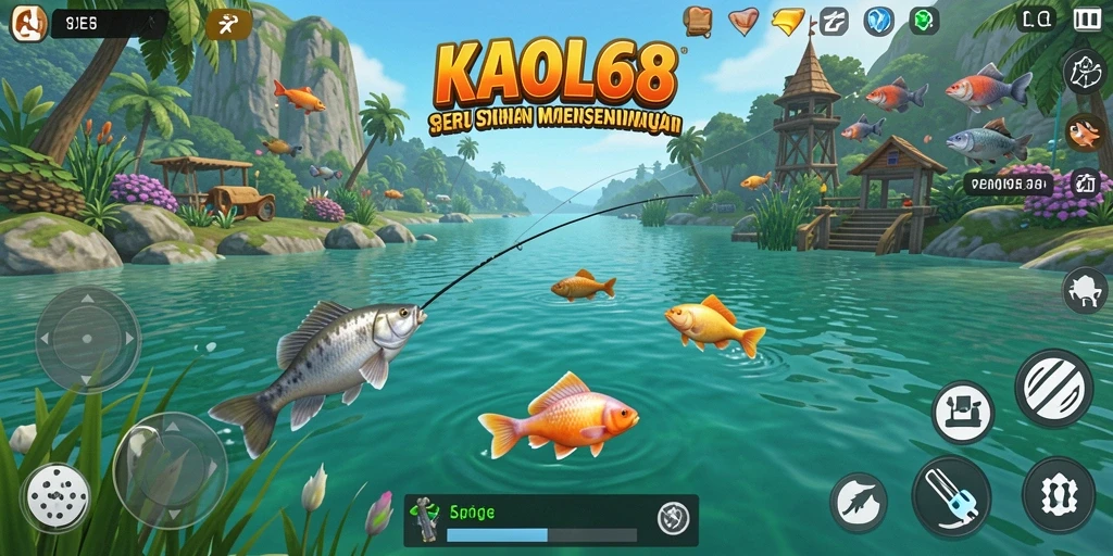 Gameplay KAOL68 menampilkan aksi memancing yang seru dan menakjubkan.
