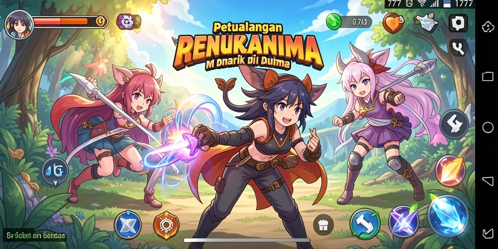 Tampilan gameplay L777 menampilkan pertempuran seru dan karakter menarik.