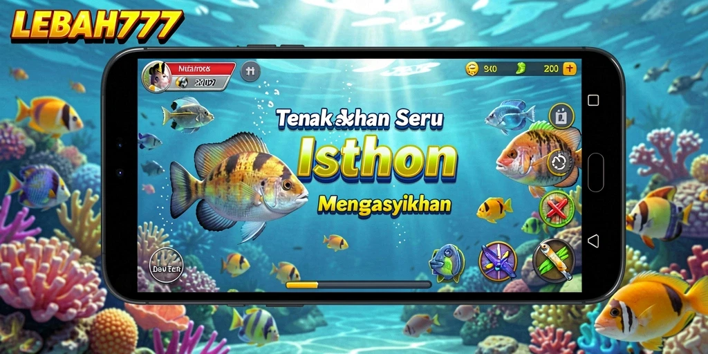 Tampilan gameplay LEBAH777 menunjukkan aksi tembak ikan yang seru.
