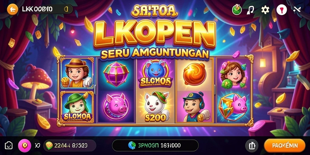 Tampilan gameplay seru dan menarik dari LKOPEN Slot.