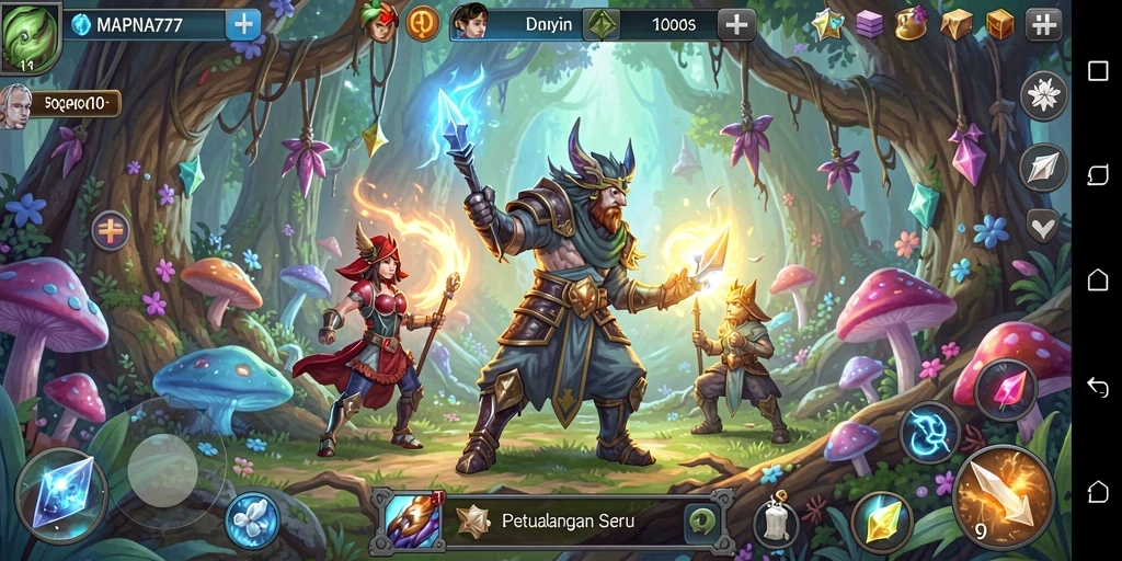 Screenshot utama MAPNA777 menampilkan petualangan mendebarkan dalam dunia fantasi.