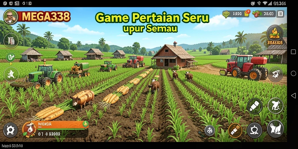 Tampilan gameplay yang menarik dalam dunia pertanian.