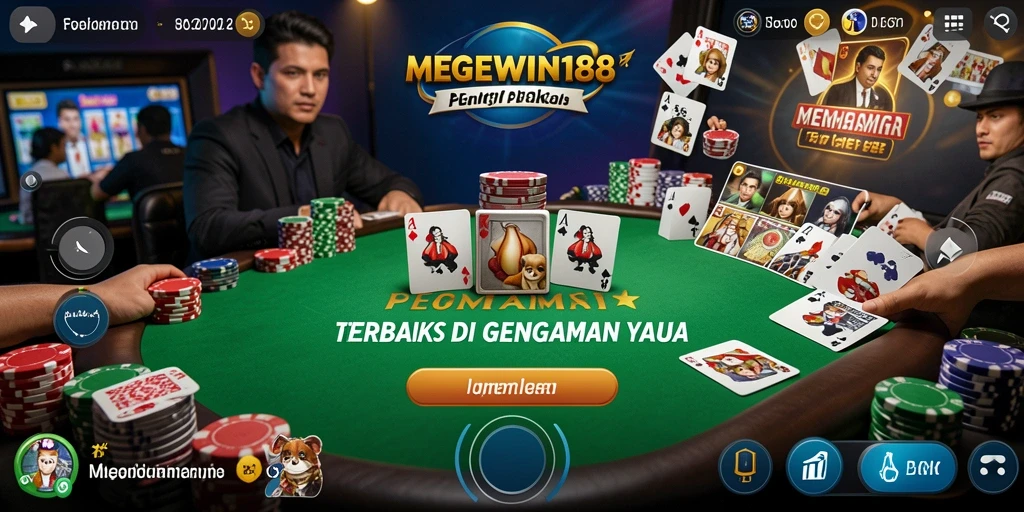 Tampilan gameplay mendebarkan di MEGEWIN188 dengan pemain berinteraksi.