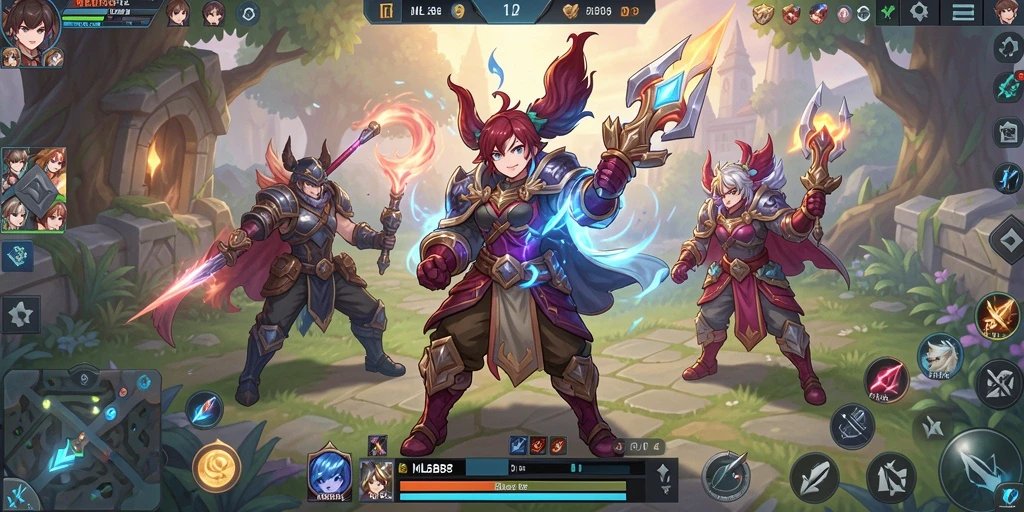 Tampilan gameplay MLBB8 yang seru dan dinamis dalam dunia Anime.