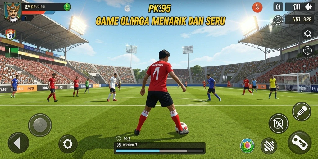 Tampilan gameplay seru dan mendebarkan dalam PK95.
