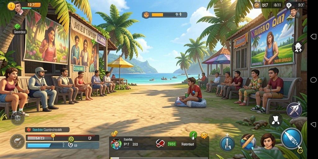 Tampilan gameplay PP7 yang penuh warna dan seru.