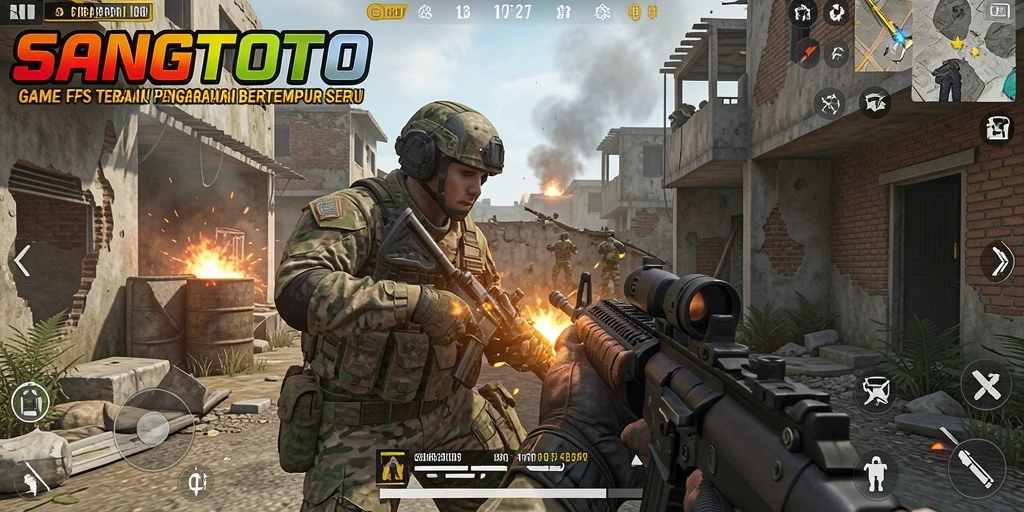 Gameplay mendebarkan SANGTOTO dalam aksi seru FPS.