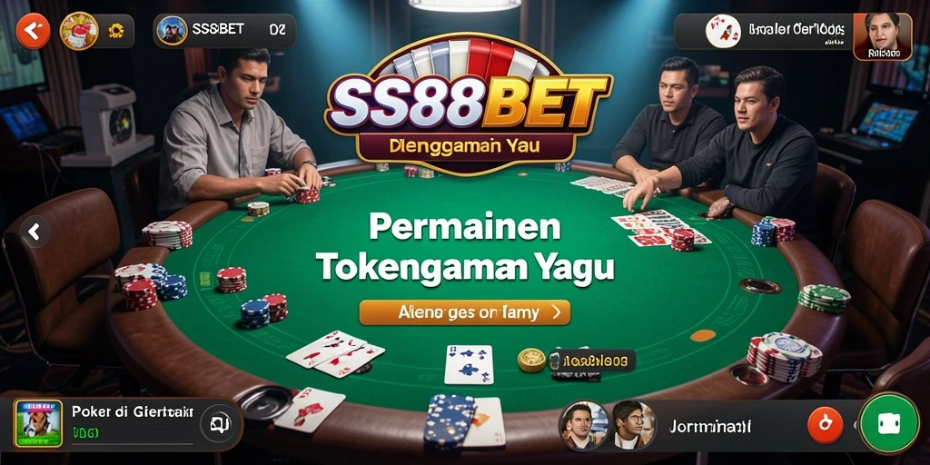 Tampilan gameplay menarik dan interaktif dari SS88BET Poker.