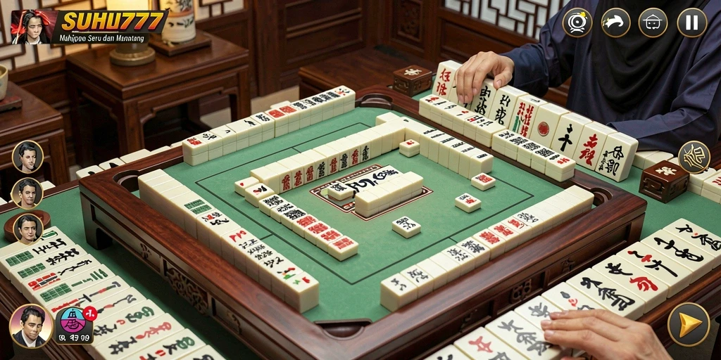 Tampilan gameplay Mahjong yang penuh tantangan dan keseruan.