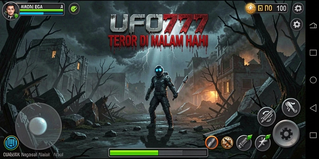 Tampilan gameplay menegangkan dengan suasana Horror yang kental.