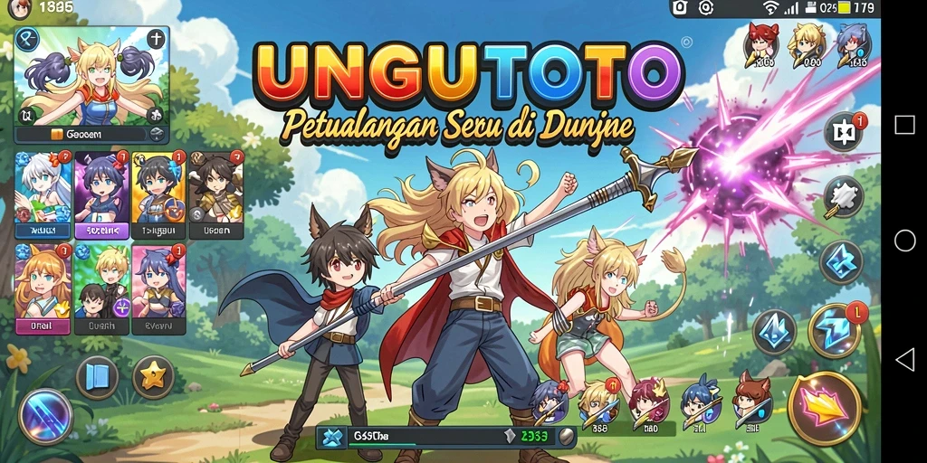 Gameplay memukau UNGUTOTO dengan karakter Anime yang menarik.