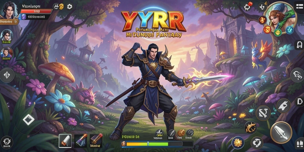 Screenshot gameplay YYRR menampilkan aksi mendebarkan dengan grafis yang mengesankan.